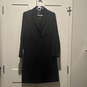 Ann Taylor Black Women's Trench Coat